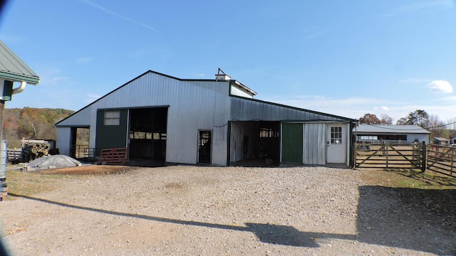 view of stable