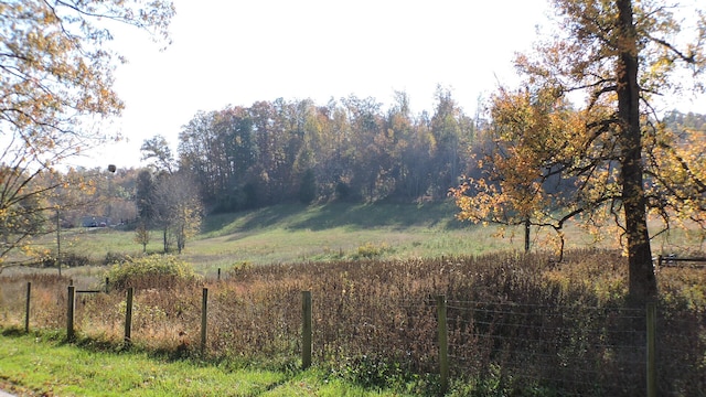 view of landscape featuring a rural view