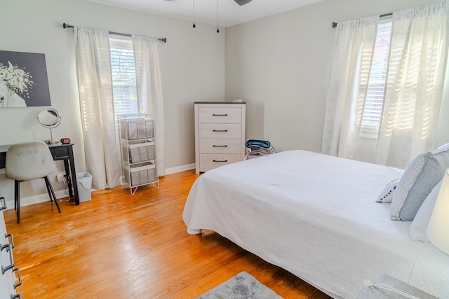 bedroom featuring hardwood / wood-style floors