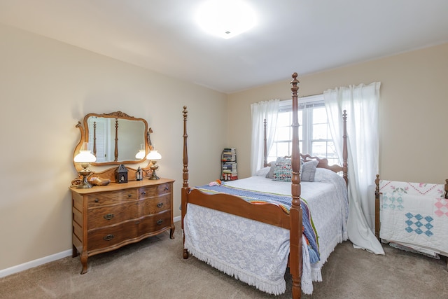 bedroom with carpet floors