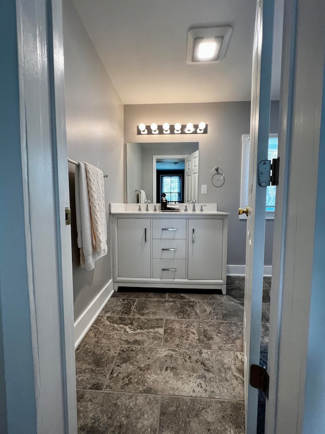 bathroom featuring vanity