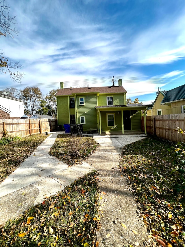 view of back of property