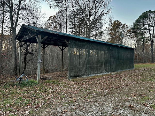 view of outdoor structure