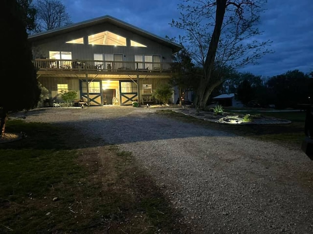 583 College Rd, Paris, KY 40361 - back of house with a wooden deck