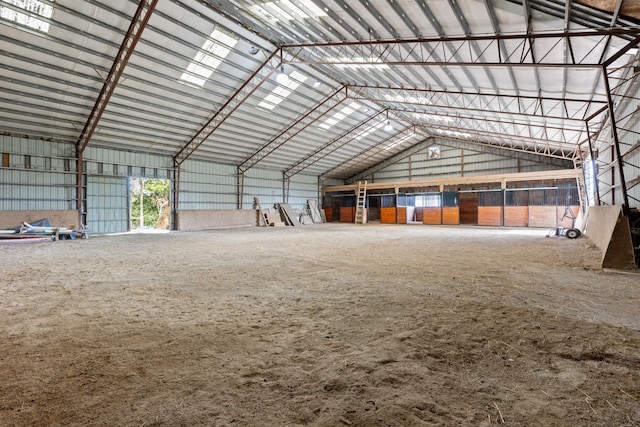 view of horse barn