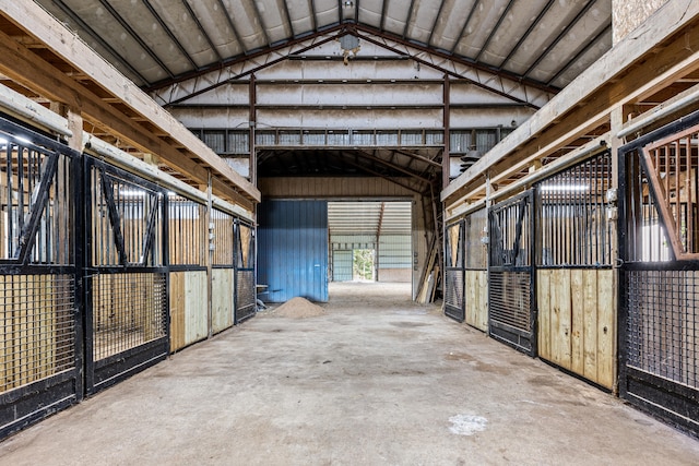 view of horse barn