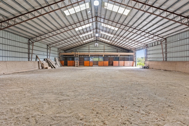 view of horse barn