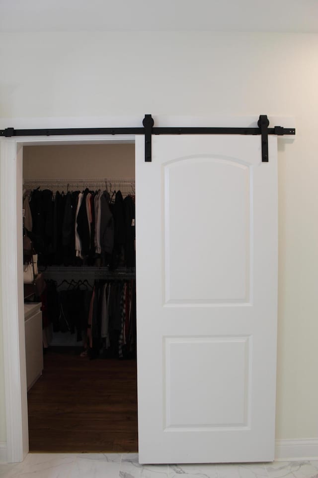 view of closet