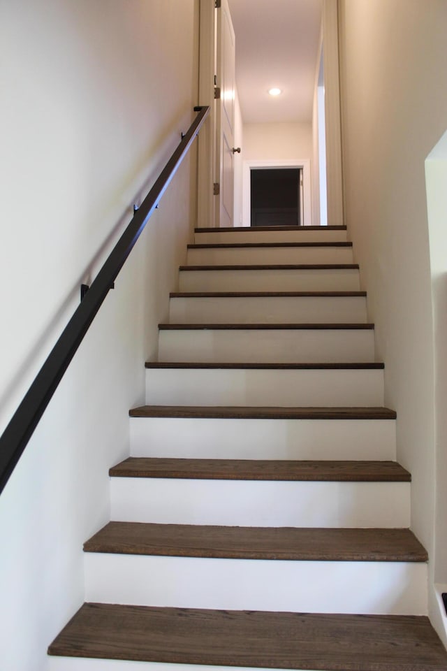 212 Patrum Sisters Way, Danville, KY 40422 - staircase featuring wood finished floors