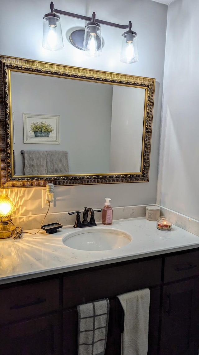 bathroom featuring vanity