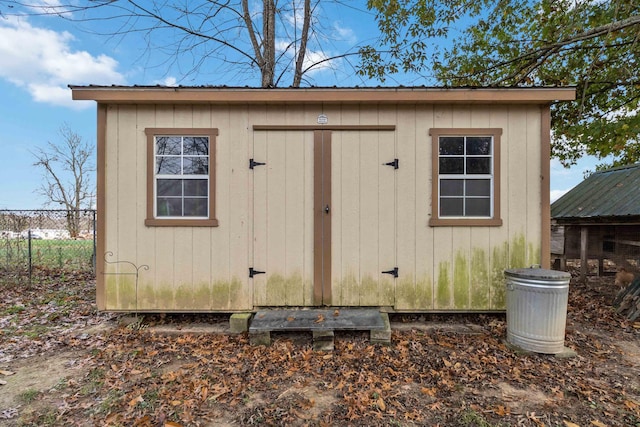 view of outbuilding