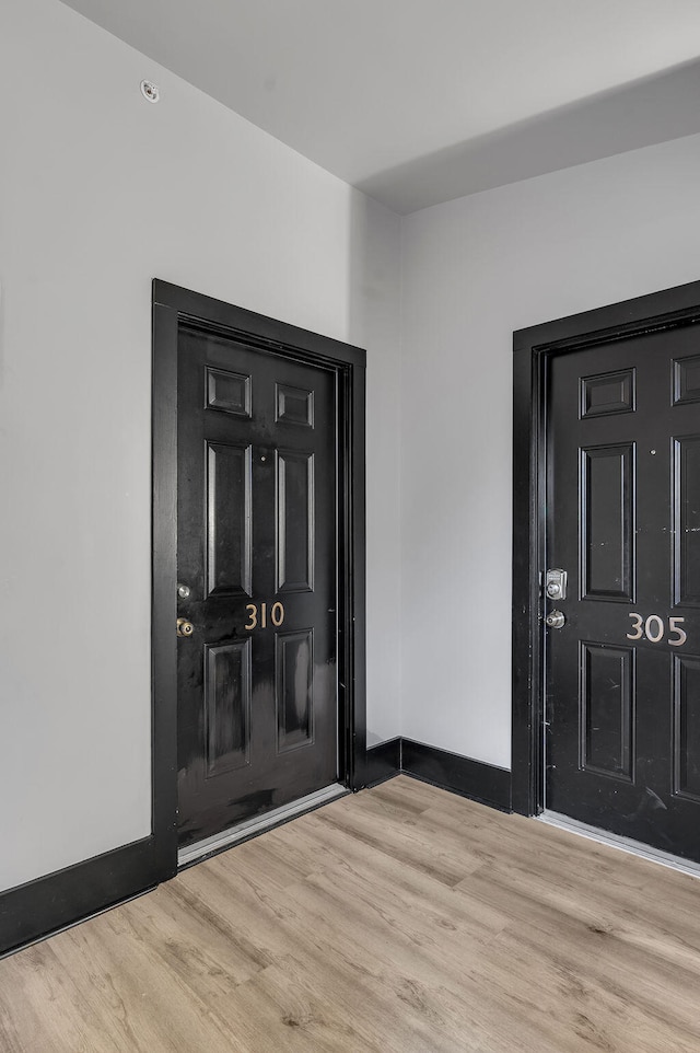 entryway featuring light hardwood / wood-style floors