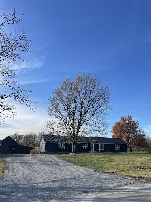1455 Nepton Rd, Ewing, KY 41039 - single story home with gravel driveway and a front lawn