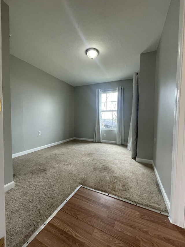 1455 Nepton Rd, Ewing, KY 41039 - carpeted spare room with baseboards and wood finished floors