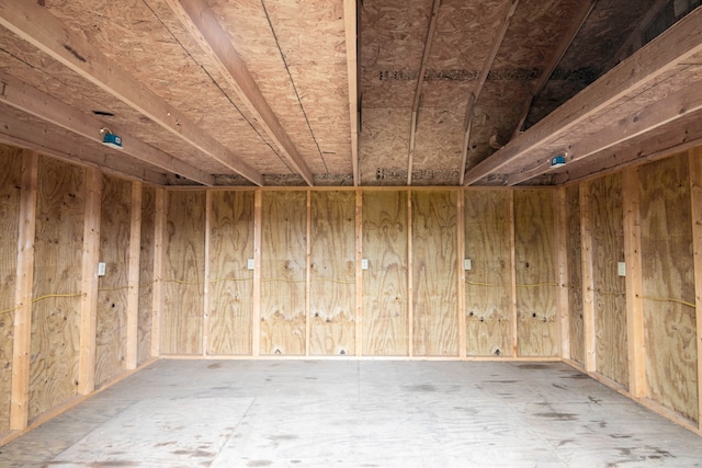 view of storage room