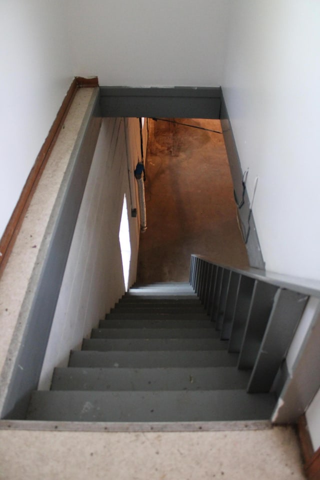 view of staircase