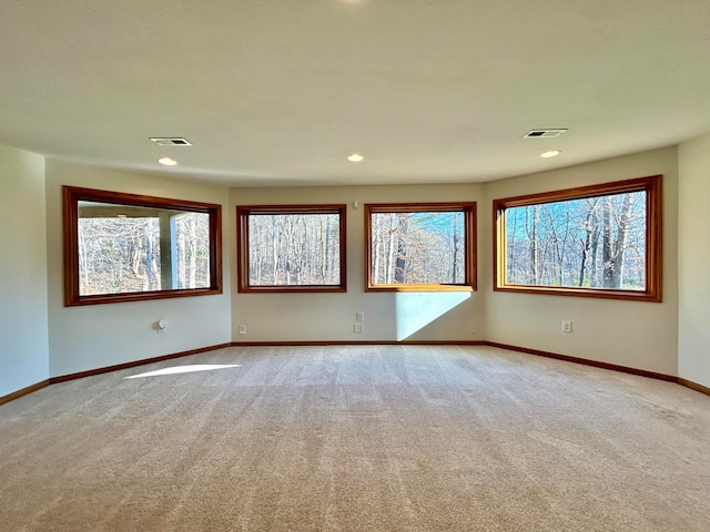 view of carpeted empty room