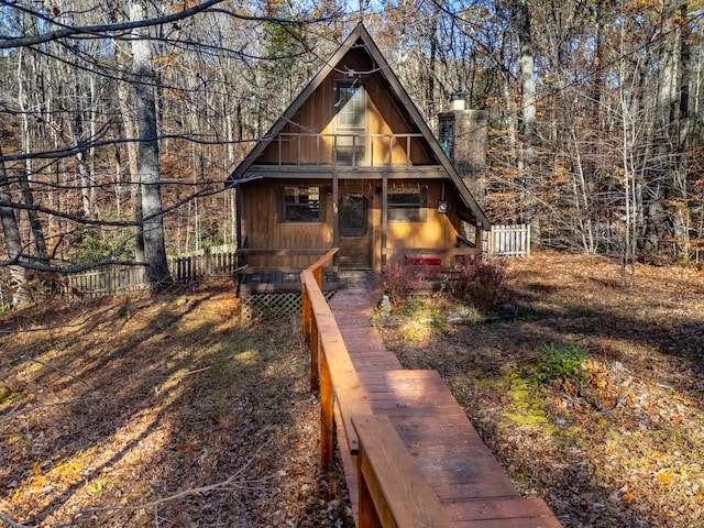 view of front of home