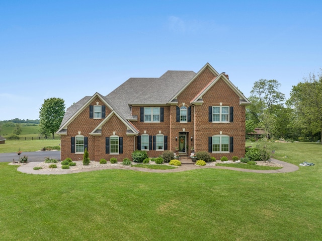 craftsman-style house featuring a front yard