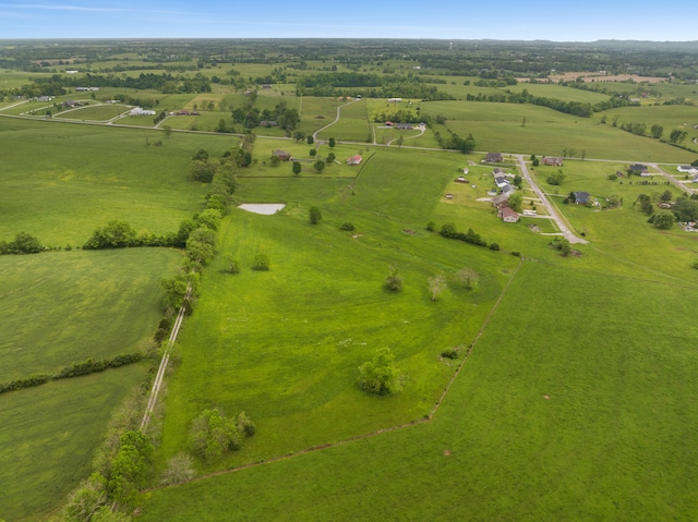 bird's eye view featuring a rural view