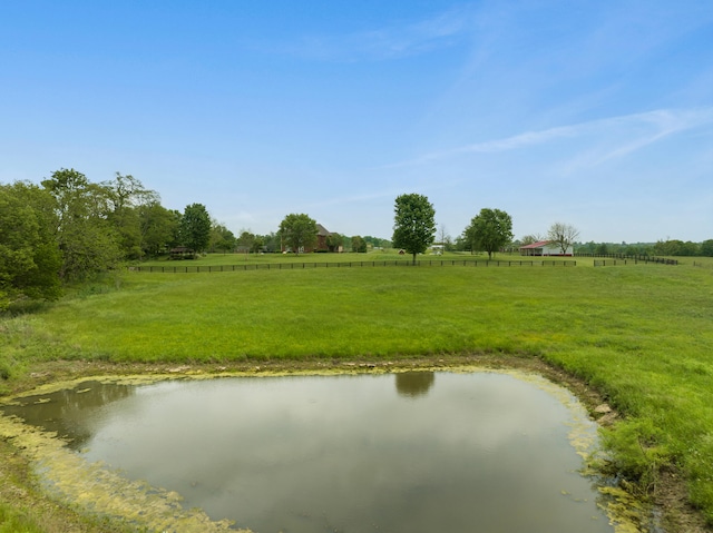 view of water feature featuring a rural view