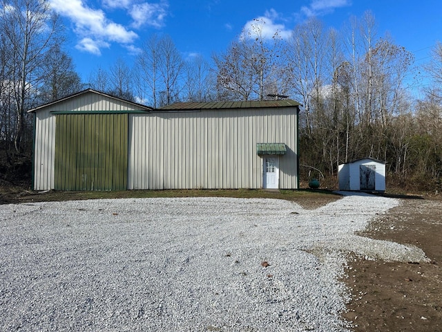 view of outbuilding