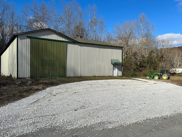 view of outdoor structure