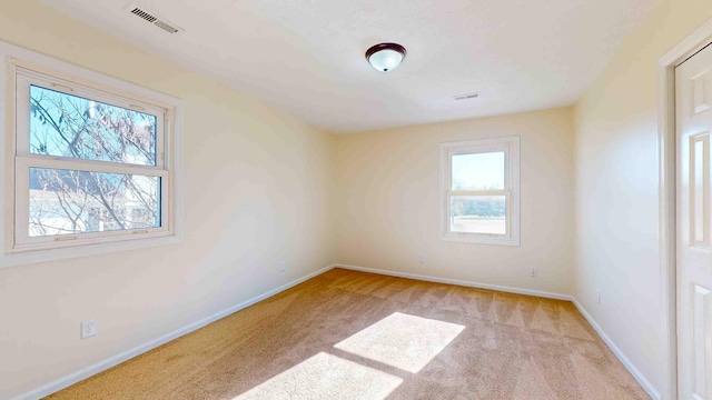 view of carpeted empty room