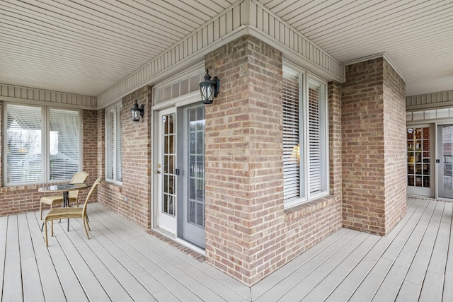 view of deck