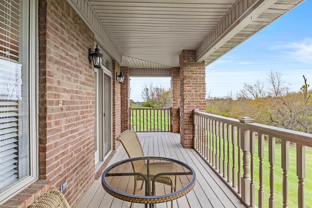 balcony with a porch