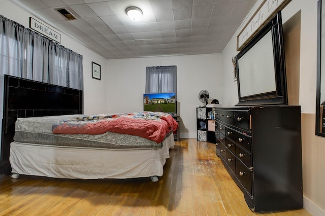 bedroom featuring light hardwood / wood-style floors