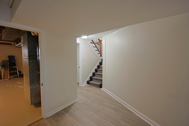 interior space featuring light hardwood / wood-style flooring