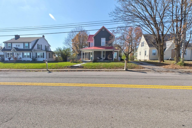 view of front of house with covered porch