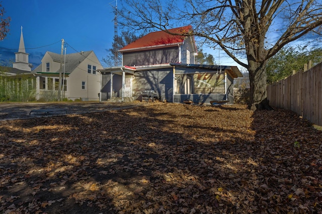 view of back of property