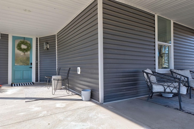 property entrance with a porch