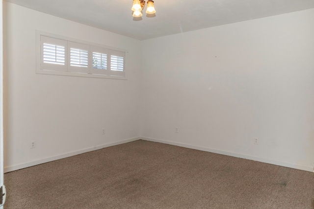 view of carpeted empty room