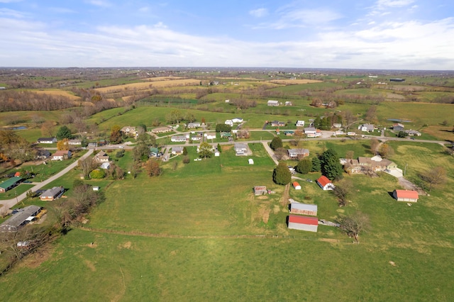 bird's eye view featuring a rural view