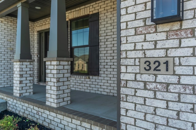 exterior space with a porch