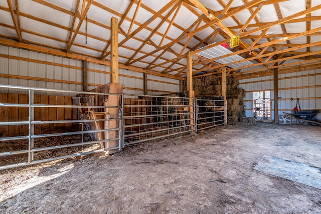 view of horse barn