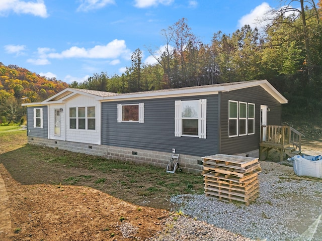 view of rear view of property