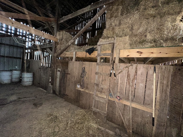 view of horse barn