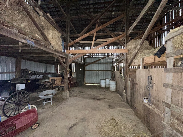 view of horse barn