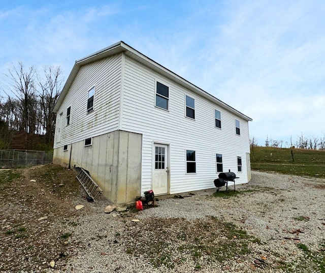 view of rear view of property