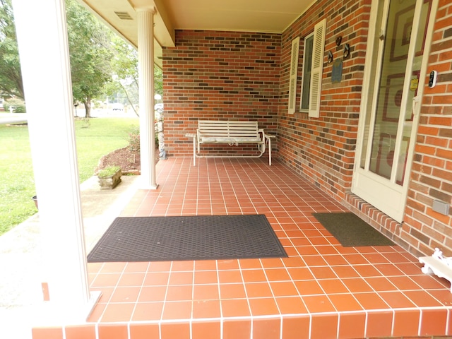 view of patio / terrace featuring a porch