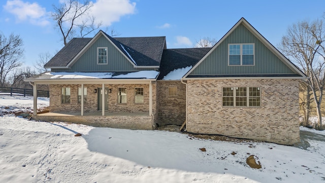 view of front of home with a porch