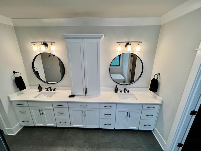 bathroom featuring vanity