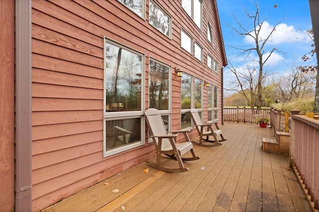 view of wooden terrace