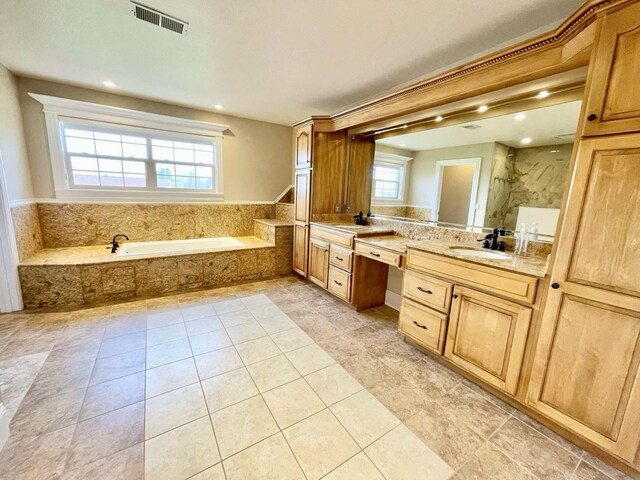 interior details featuring tiled shower