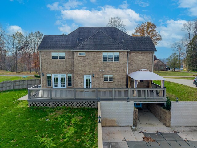 view of side of property featuring a garage and cooling unit