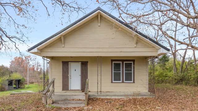 view of bungalow-style home